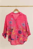 Capri Linen Shirt – Floral Print
