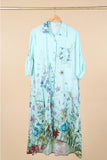 Floral Button-Down Duster Dress