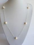 32 Inches Necklace 14K Gold Filled Chain with 12mm Natural  Barroco Pearls