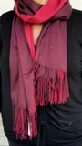 "Kathy" reversible fringe Shawl