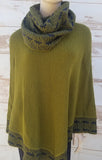 "Nicolle" Tourtle Neck Ultralight Baby Alpaca Poncho