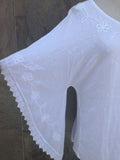 "New Orleans" batwing sleeves white blouse