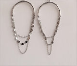 x Sterling Silver Cascade Drop Chain earrings