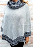"Nicolle" Tourtle Neck Ultralight Baby Alpaca Poncho