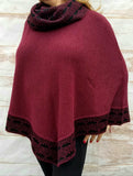 "Nicolle" Tourtle Neck Ultralight Baby Alpaca Poncho