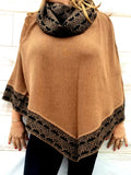 "Nicolle" Tourtle Neck Ultralight Baby Alpaca Poncho