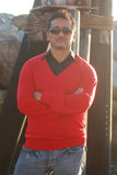 "Rome" Classic V Neck Sweater