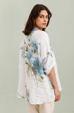 Floral Print shirt 100% linen