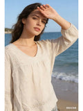 Blouse in 100% linen ref.