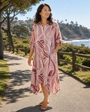 Botanical Print Linen Dress