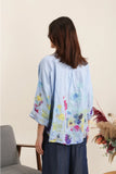 Capri Linen Shirt – Floral Print