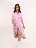 Floral Button-Down Duster Dress