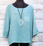 Linen and Cotton top
