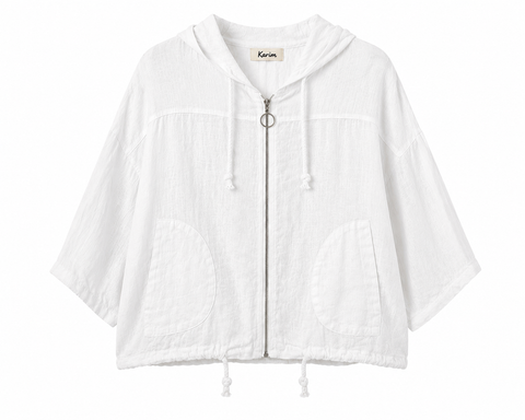 Linen Jacket with zipper