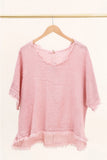 Plain blouse 50% Linen, 50% Cotton