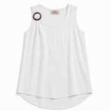 coastal Ring 100% linen Top