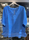 Plain blouse 50% Linen, 50% Cotton
