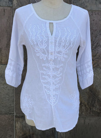 "Bali" white blouse