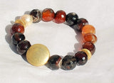 Bracelet Agate and Fresh Water Pearls